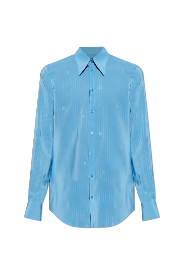 Silk shirt with monogram od Dolce & Gabbana