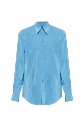 Silk shirt with monogram