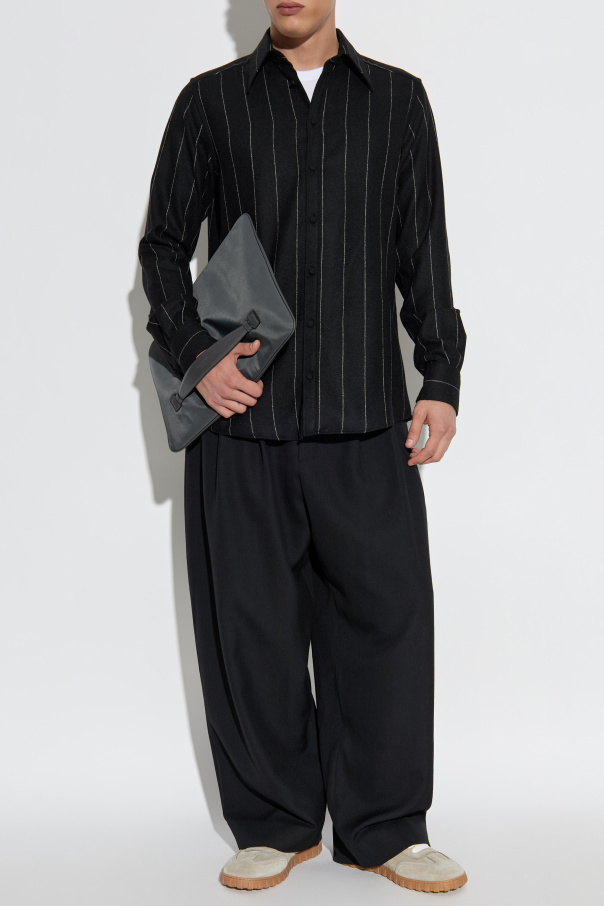 Dolce & Gabbana Wool shirt with stripe pattern