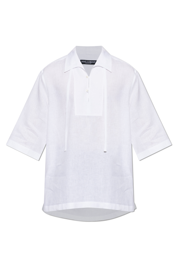Linen polo od Dolce & Gabbana