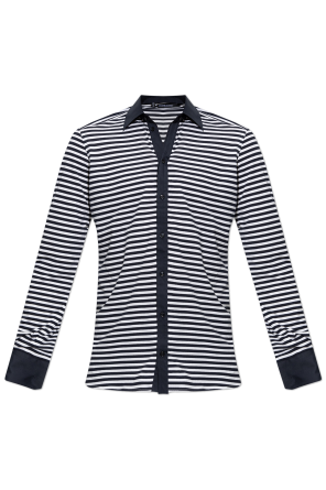 Shirt with a striped pattern