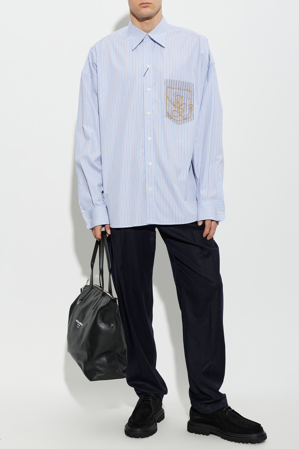 Dolce & Gabbana Cotton shirt with embroidered logo