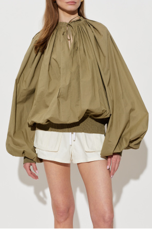 Balmain Top de algodón de corte holgado