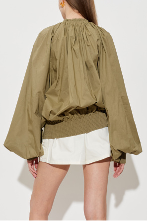 Balmain Top de algodón de corte holgado
