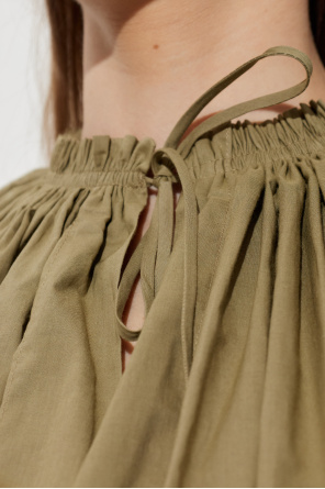 Balmain Top de algodón de corte holgado