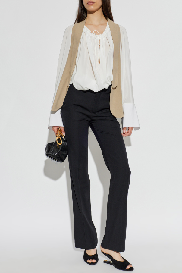 Balmain Loose-fit silk top