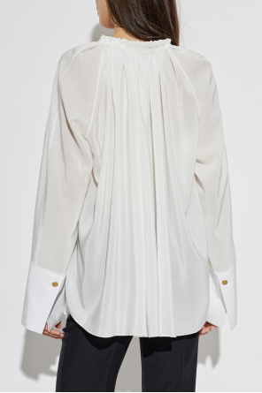 Balmain Loose-fit silk top