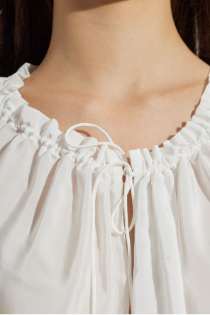 Balmain Loose-fit silk top