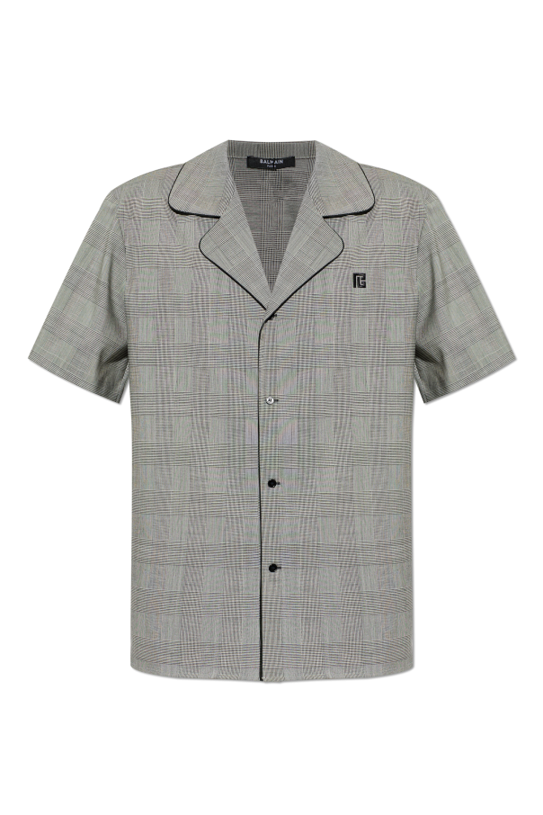 Balmain Checked pattern shirt