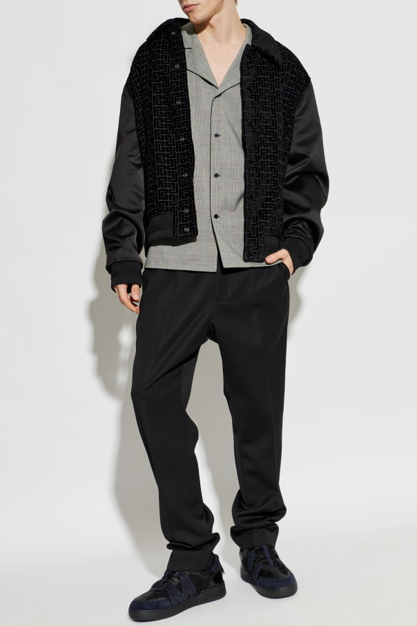 Balmain Checked pattern shirt