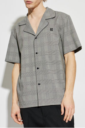 Balmain Checked pattern shirt