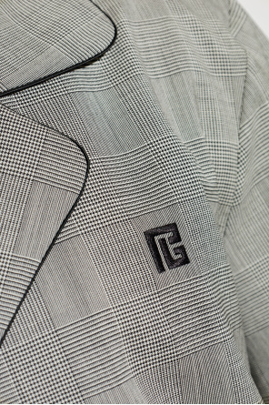 Balmain Checked pattern shirt