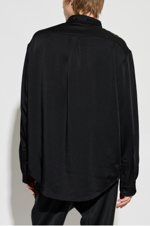 Balmain Camisa con lentejuelas brillantes