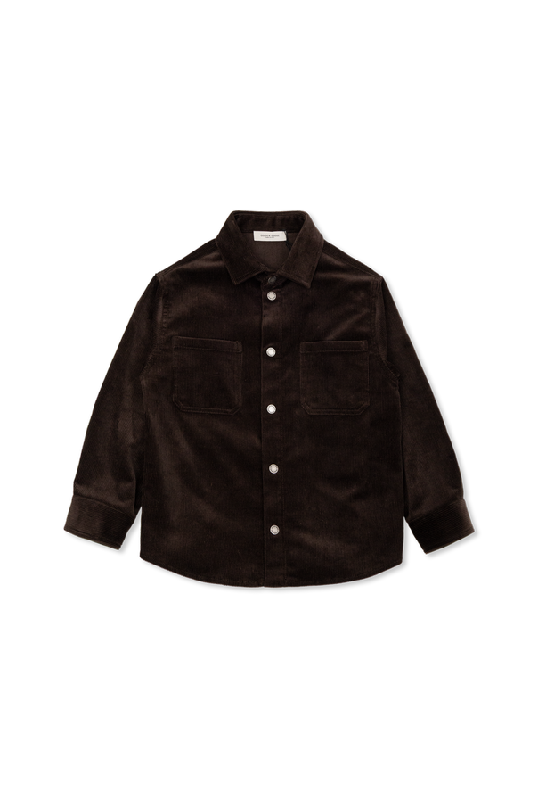 Corduroy shirt with pockets od Golden Goose Kids