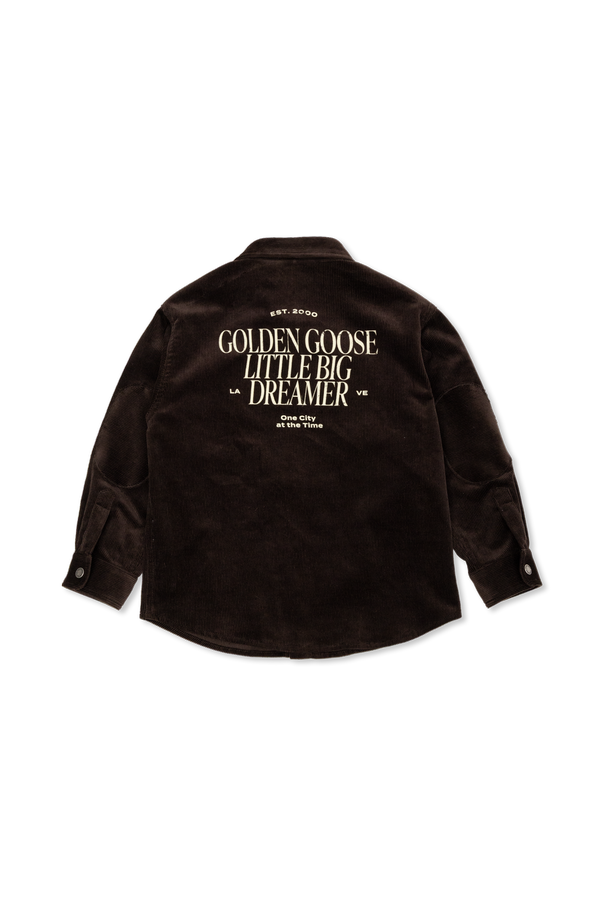 Golden Goose Kids Corduroy shirt with pockets