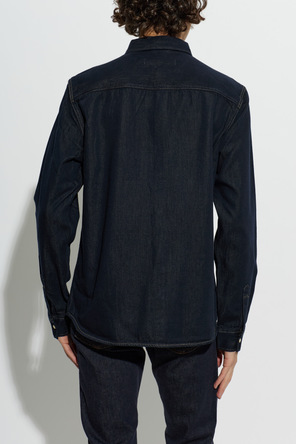 AllSaints Navy Denim Shirt ‘Gleason’ by AllSaints