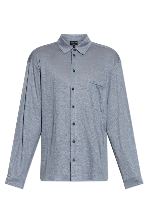 Linen shirt with pocket od Giorgio Armani