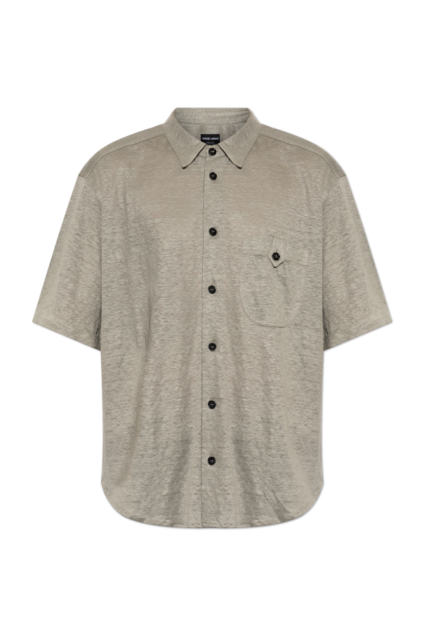 Linen shirt with pocket od Giorgio Armani