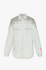 Golden Goose light blue Appliquéd shirt