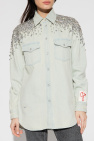 Golden Goose light blue Appliquéd shirt