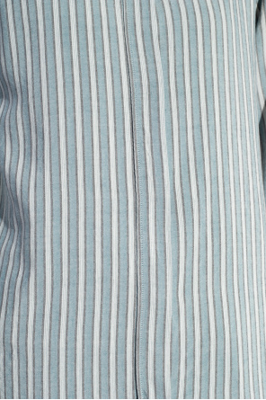 Golden Goose Burton Menswear slim fit spot print shirt sleeves in white