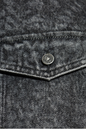 Golden Goose Jeansowa koszula z motywem kwiatowym