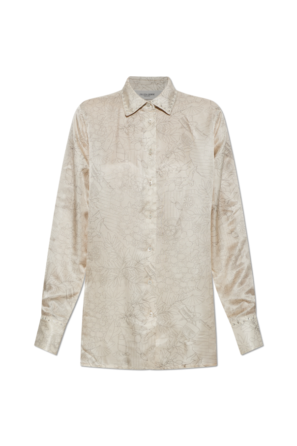 Shirt with floral motif od Golden Goose