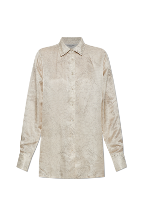 Shirt with floral motif