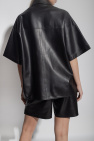 HALFBOY BLACK Oversize leather shirt