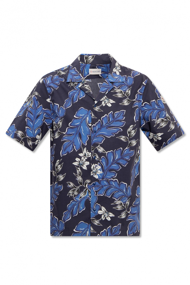 Moncler Floral sleeves shirt