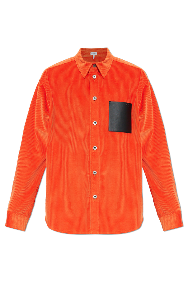 Corduroy shirt with logo od Loewe
