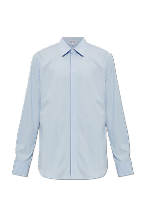 Shirt with embroidered logo