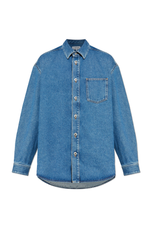 Denim shirt with pocket