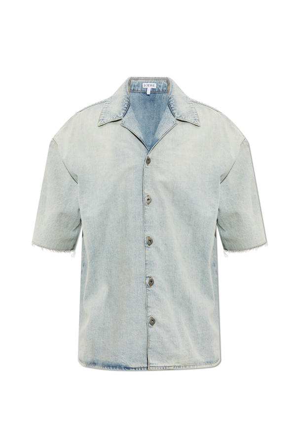 Denim shirt with short sleeves od Loewe