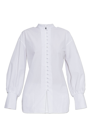 Cotton shirt with stand-up collar od Balmain