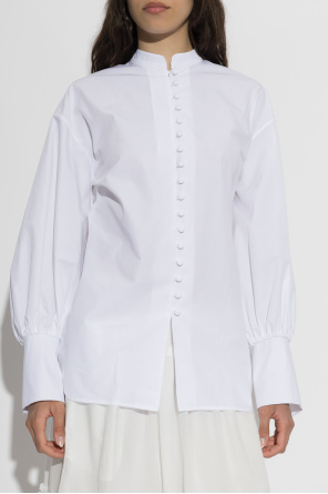 Balmain Bawełniana koszula ze stójką