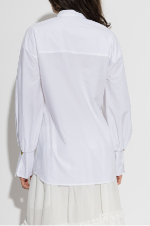 Balmain Bawełniana koszula ze stójką