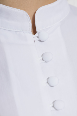 Balmain Bawełniana koszula ze stójką