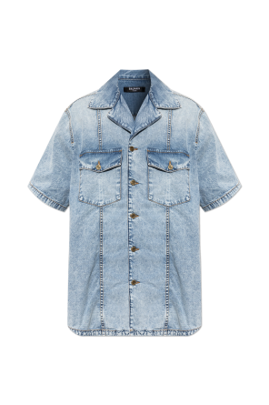 Camisa vaquera de manga corta