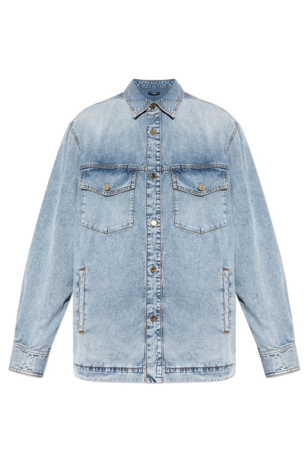 Denim shirt with pockets od Balmain