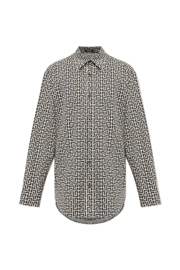 Shirt with monogram od Balmain