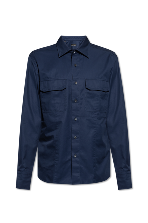 Cotton shirt with pockets