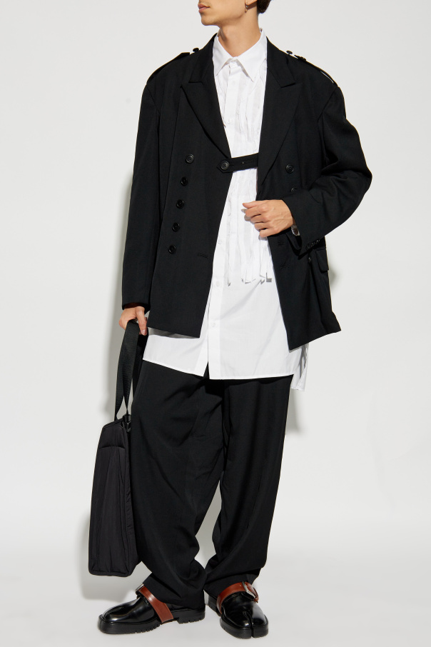 Yohji Yamamoto Long pleated shirt