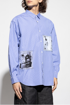 Comme des Garçons Homme Plus Koszula ze wzorem w prążki