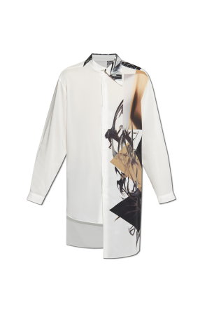 Camisa asimétrica con estampado od Yohji Yamamoto