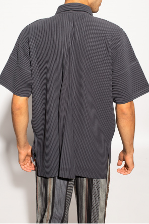 Issey Miyake Homme Plisse Pleated shirt with short sleeves