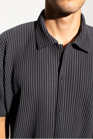 Issey Miyake Homme Plisse Pleated shirt with short sleeves