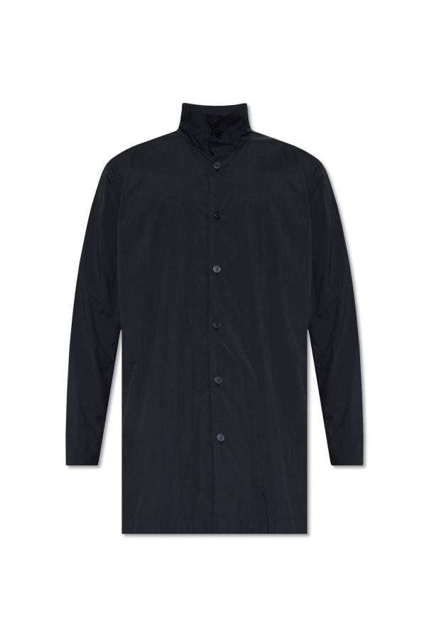 Issey Miyake Homme Plisse Dit shirt with standing collar