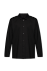 embroidered-logo cotton shirt Enfant Black