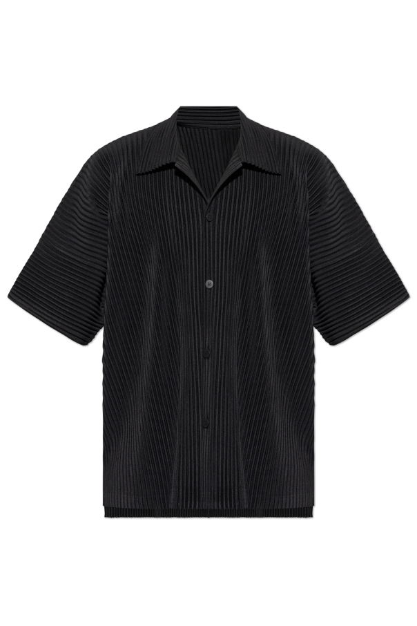 Homme Plisse Issey Miyake Pleated short-sleeve shirt